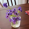 Large weighted glass ball sword mountain flower arrangement base vase