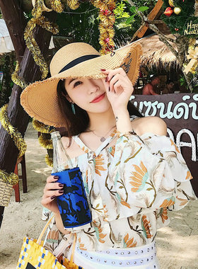 网红海边大檐小清新度假出游草帽