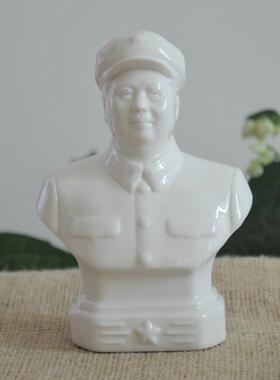 德化白瓷毛主席半身佛像汽车摆件