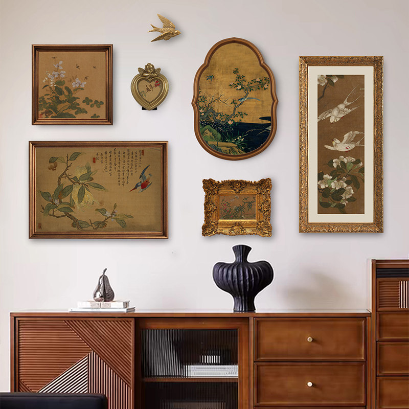 《溪山春》宋代美学中古风墙面壁画卧室客厅沙发背景墙多联装饰画,淘宝优惠券,粉丝福利购,淘宝优惠卷