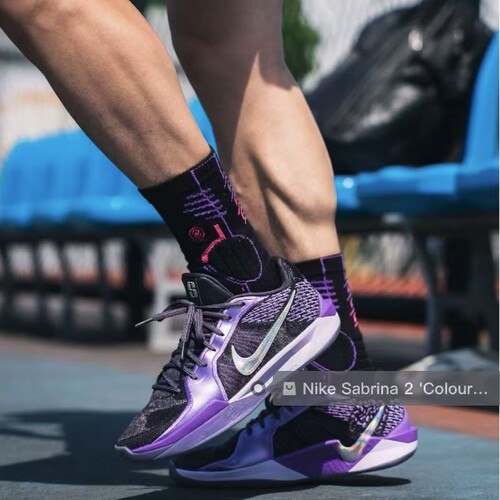 现货 耐克Nike Sabrina EP科比紫金白银耐磨低帮篮球鞋FZ1517-500 - 图3