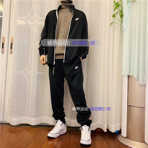清货耐克 Nike 刺绣logo男子经典针织上衣休闲运动外套夹克BV3034 - 图2