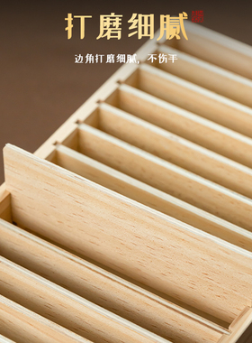 香道工具实木香篆收纳盒松木香篆用品分类盒搁架6.8.9.12cm大香篆