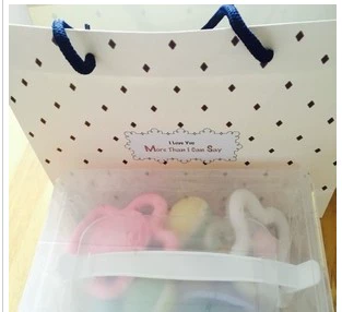 Погремушка, детская игрушка, прорезыватель для новорожденных, комплект, подарочная коробка, Южная Корея, кукурузные зерна, 7 шт