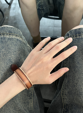 肥阿玛士多fiamma store日系复古男女同款中性简约渐变手环手链