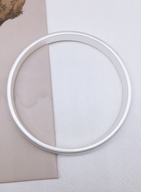 胜银· 泥鳅背古法实心足银999手镯哑光闭口大众纯银手镯7.5宽