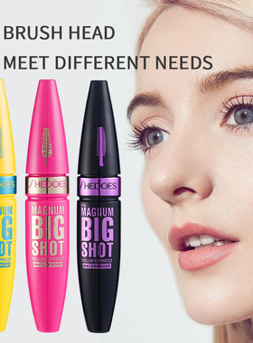 亚马逊/速卖通爆款SHEDOES睫毛膏防水浓密卷翘纤长3种刷头Mascara