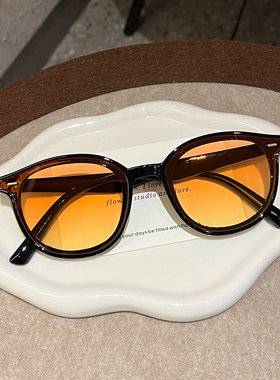 小众墨松绿韩版太阳镜女防紫外线墨镜男2025高级感复古经典黑超潮