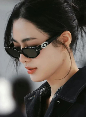 焦糖摩卡猫眼墨镜女防紫外线方圆脸高级感近视配度数偏光太阳眼镜