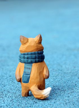 椴木装饰治愈桌面手工家居摆件