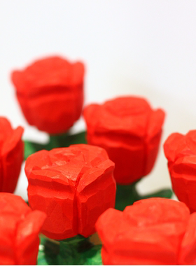 椴木喜庆桌面好看摆件送礼