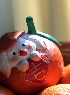 桌面车载摆件椴木原创摆放治愈