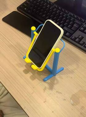 创意手机支架健身器材手机支架可拼接懒人追剧抽象手机支架桌面