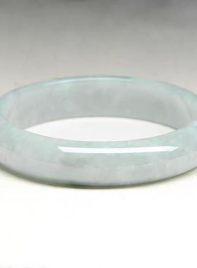 【带证书】老坑天然缅甸a货翡翠玉手镯女真货正品冰糯种白月光定