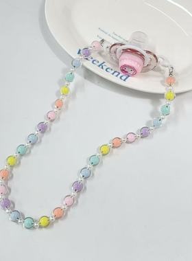 卡通可爱kt日系成人安抚奶嘴透明软妹糖果多巴胺配饰项链少女萌