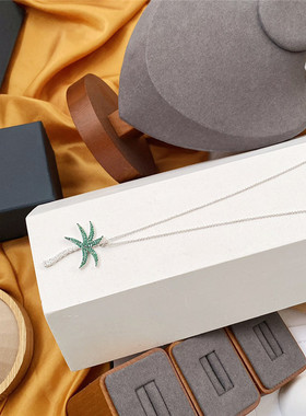 银色可拉伸欧美吊坠项链