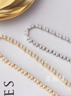 僵硬猫925纯银情侣齿轮三角