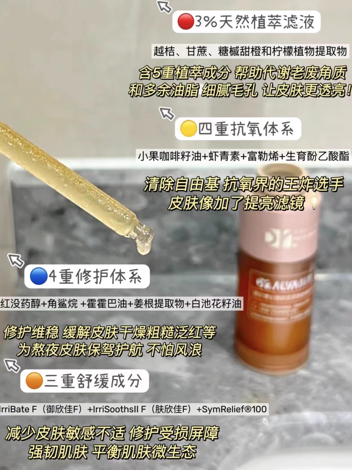 dralva瑷尔博士摇醒精华油30ml+21ml熬夜透亮焕肤紧致屏障修护 - 图0