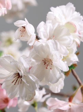 鲲屿新中式大理石仿真花器摆件