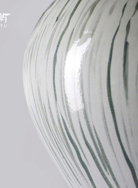 鲲屿新中式绿色花艺酒店会所摆件