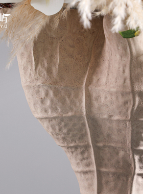 鲲屿仿真芦苇干花餐桌美陈摆件