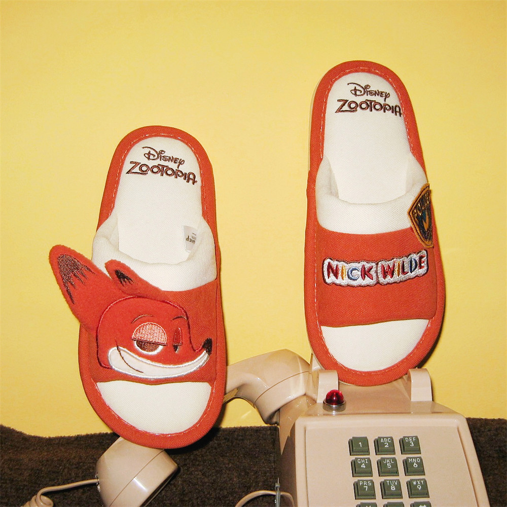 细细条 迪士尼正版尼克朱迪棉麻拖鞋男女春夏舒适居家情侣地板鞋,淘宝优惠券,粉丝福利购,淘宝优惠卷