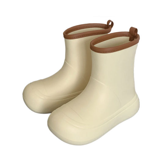 Slim strips internet celebrity fashionable and personalized color-blocking waterproof boots