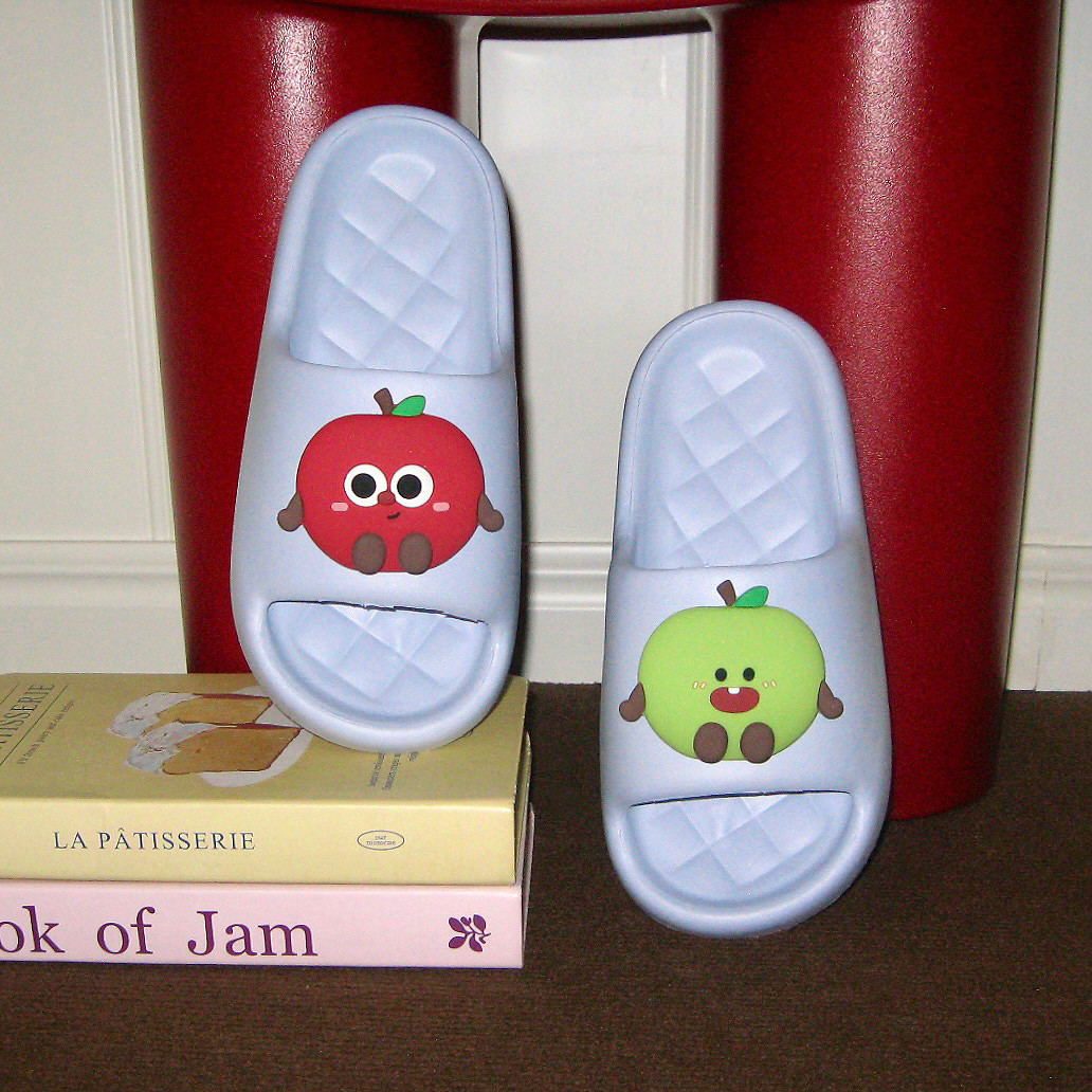 细细条 情侣可爱红苹果一字拖鞋eva防滑居家搞怪外穿凉拖鞋男女夏,淘宝优惠券,粉丝福利购,淘宝优惠卷