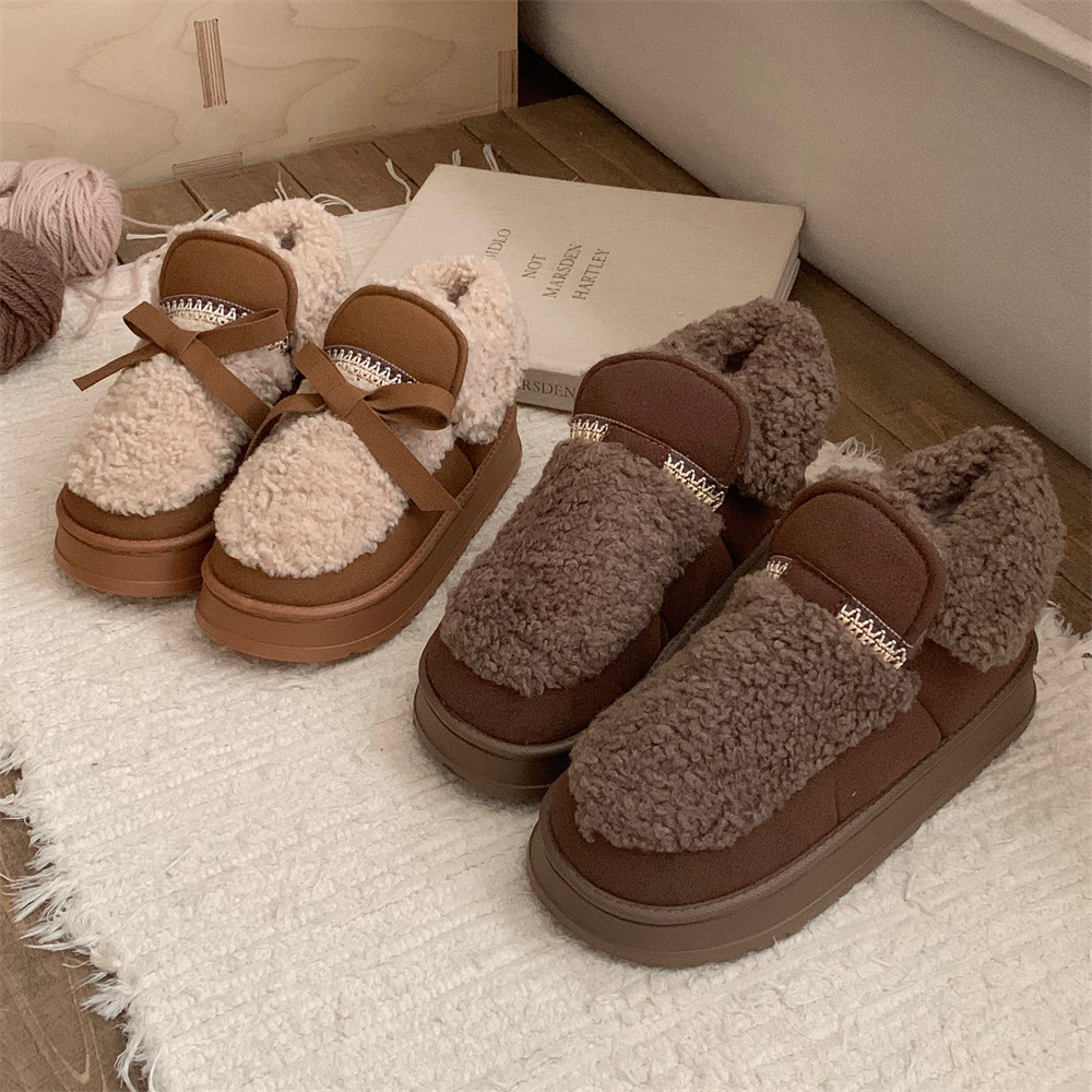 细细条 男士时尚户外短筒棉靴韩版ins复古创意刺绣个性厚底雪地靴,淘宝优惠券,粉丝福利购,淘宝优惠卷