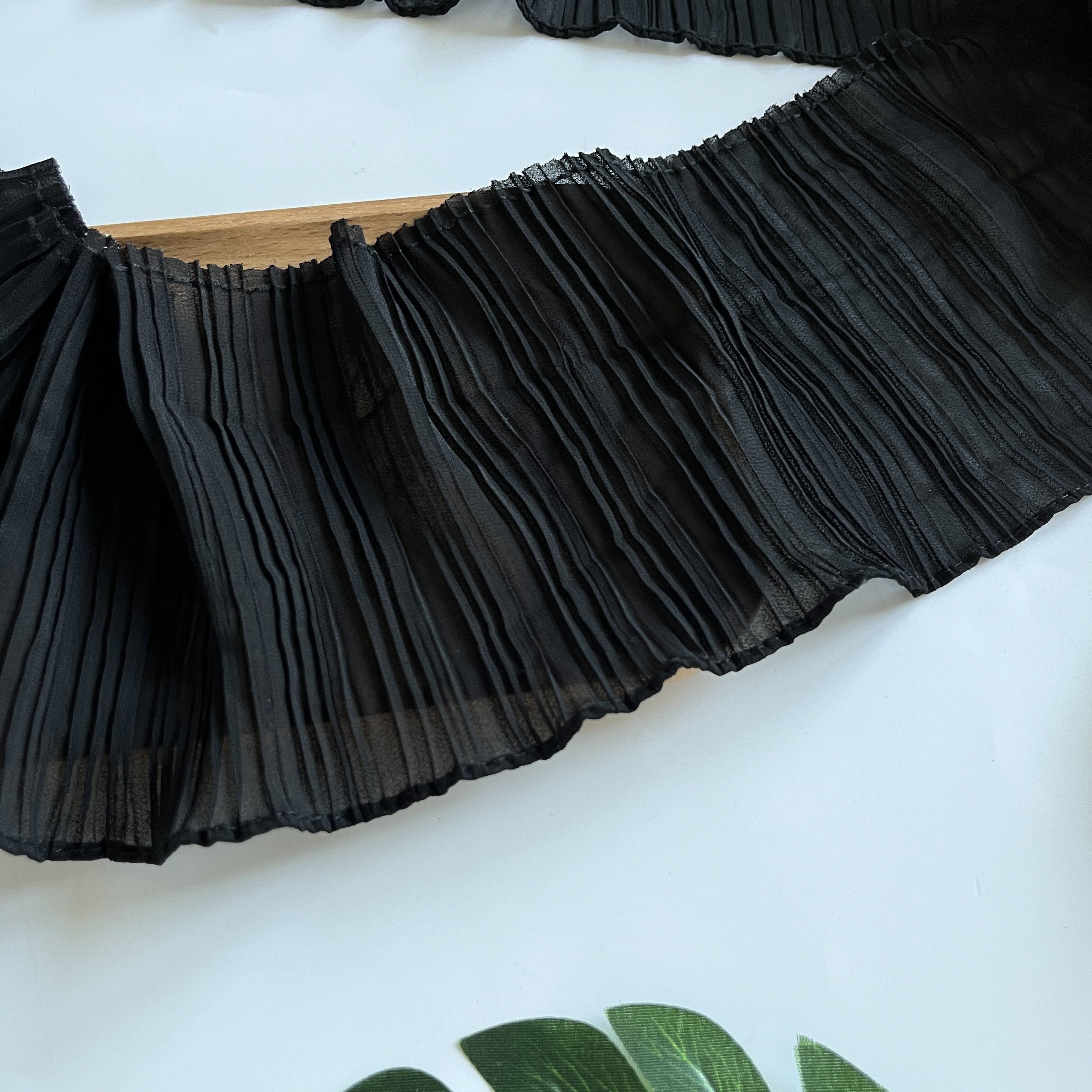 12cm宽雪纺双层压百褶皱袖口娃娃裙子长裙下摆花边辅料蕾丝花边,淘宝优惠券,粉丝福利购,淘宝优惠卷