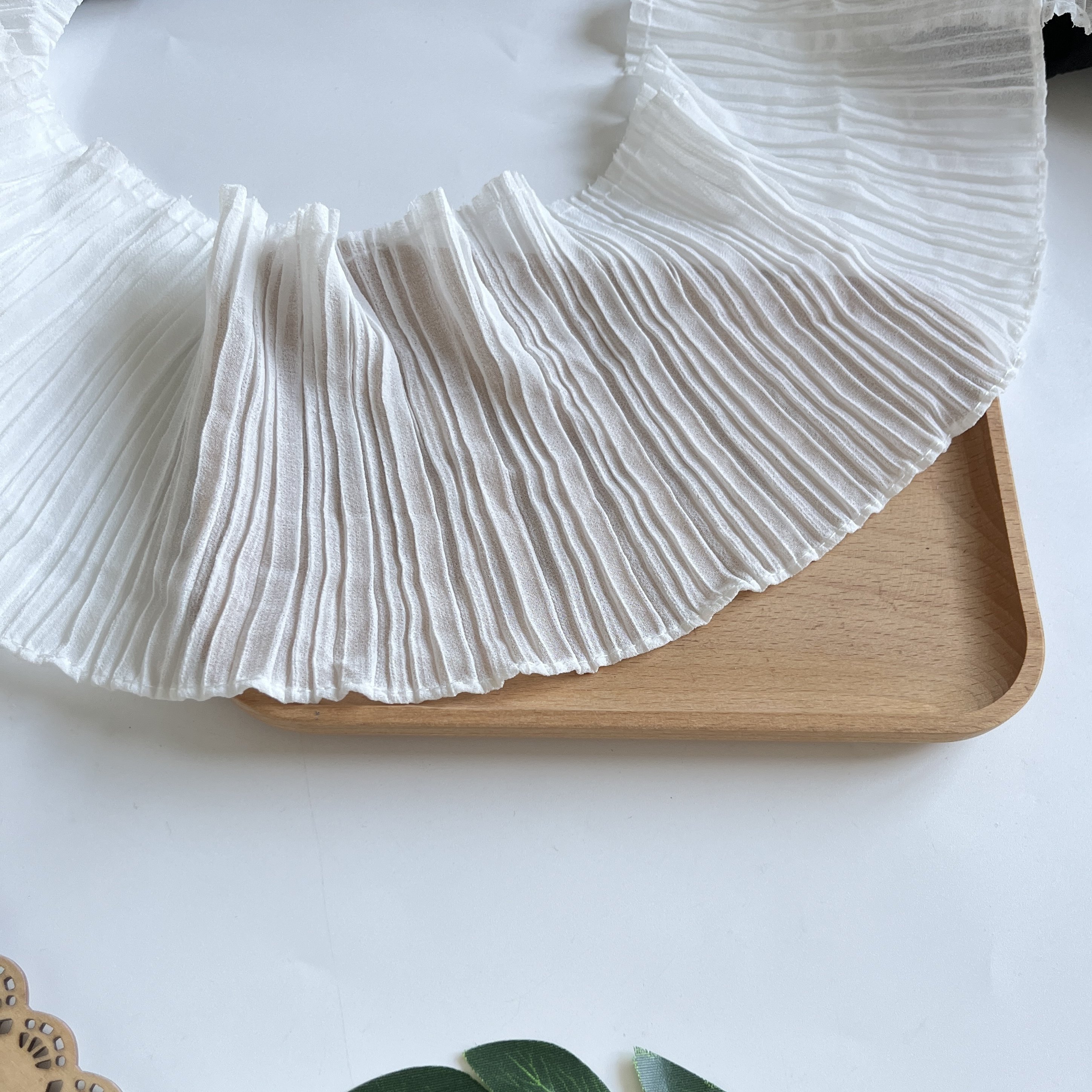 12cm宽雪纺双层压百褶皱袖口娃娃裙子长裙下摆花边辅料蕾丝花边,淘宝优惠券,粉丝福利购,淘宝优惠卷