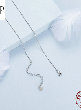 锦河畔简约细闪S925银项链