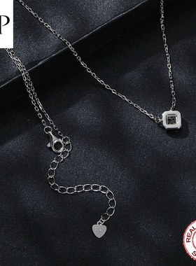 锦河畔60分绿莫桑钻项链