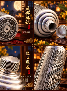 纯银999贵州白酒空瓶摆件礼品