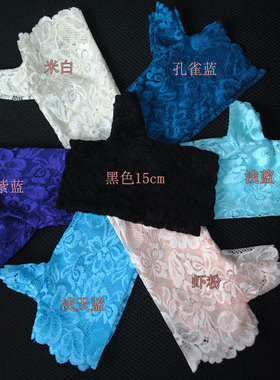 新品黑色弹力蕾丝电脑半指手套