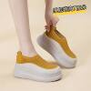 7cm Korean version lightweight platform thick sole with inner height hollow and breathable 2026 summer new sneakers for women