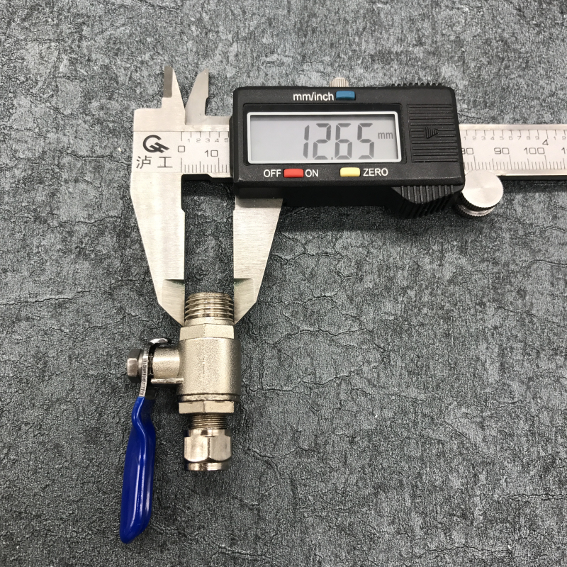 2分外牙转2分管金属球阀 净水器二分铜球阀 与进水三通连接 通用 - 图2