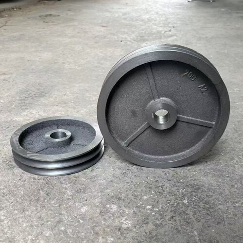 皮带轮2槽A型B型皮带轮 两槽a型b型皮带轮2槽 皮带盘 铸铁 - 图0