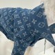 Denim shirt for large and small dogs and cats, autumn and winter windproof trendy brand