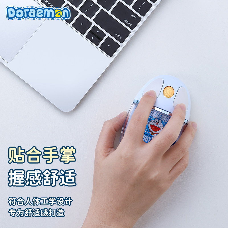 rock哆啦A梦无线蓝牙透明鼠标键盘女生ipad高颜值可充电款情人节,淘宝优惠券,粉丝福利购,淘宝优惠卷