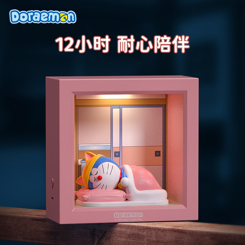 哆啦A梦正版授权】rock相框小夜灯睡眠氛围灯系列生日礼物送女友 - 图3