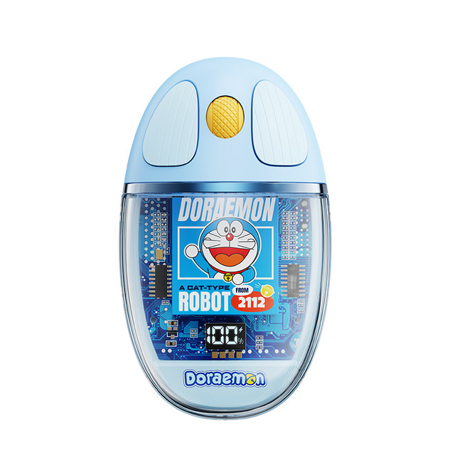Doraemon 2.4 Wireless Bluetooth Mouse Dual Mode Connection
