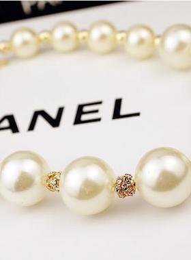 韩版假领子短款珍珠项链时尚包邮