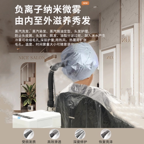 Спа -волосы карьера негативы Ион -нано -гидратированные волосы паровые машины для машины для волос уход за волосами. Музей ухода за волосами