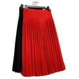 Танцующая красная длинная юбка, А-силуэт, длина миди