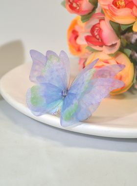 复古国风甜美清新飞舞蝴蝶戒指环高级感个性小众开口森系文艺表演