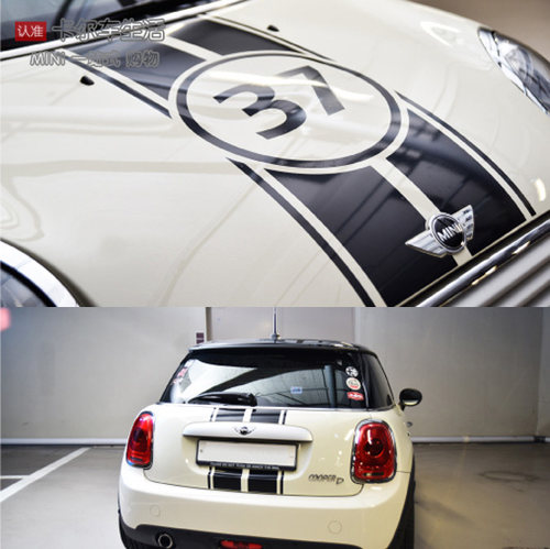 包邮迷你mini cooper R60 F54 F55 F56车贴拉花机盖车身拉花贴纸 - 图2