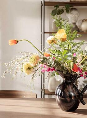 Verso jug花瓶釉面装饰插花花瓶