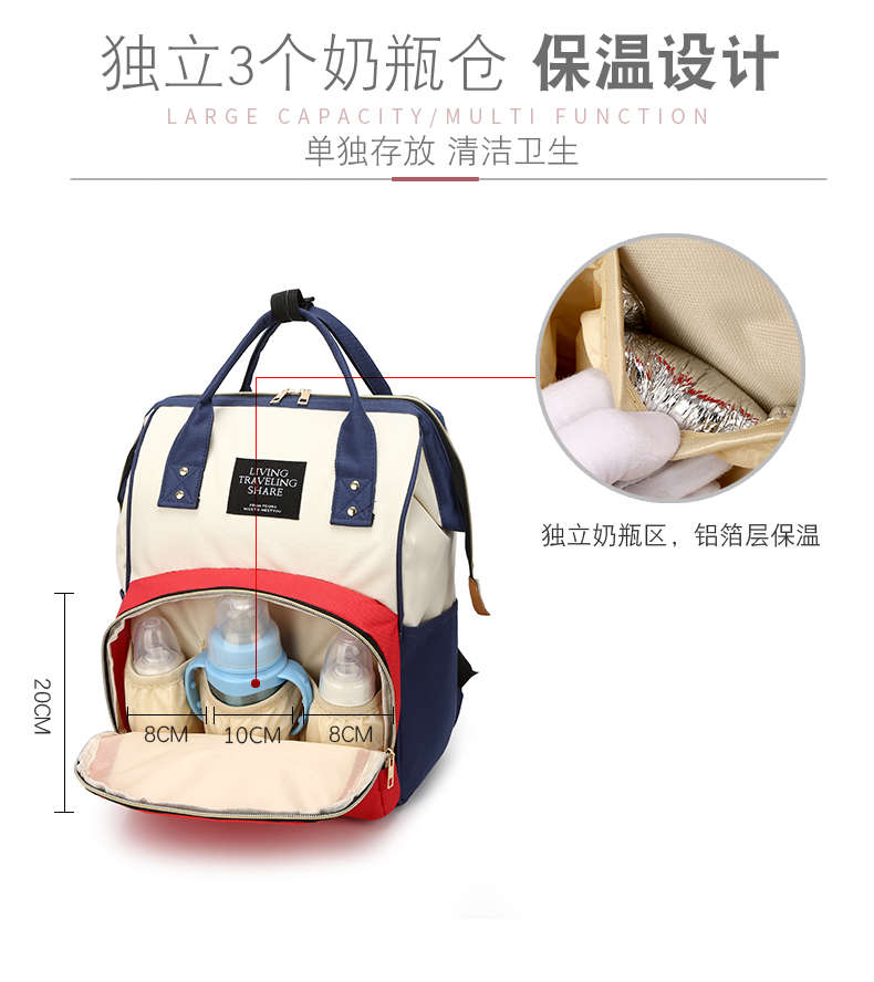 妈咪包2020新款背包韩版母婴包大容量外出妈妈旅行包宝妈包双肩包-图0