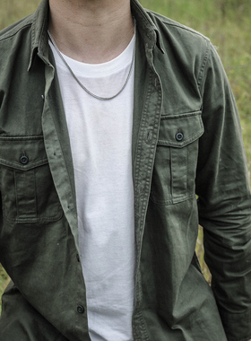 road休闲风百搭款街舞钛钢项链